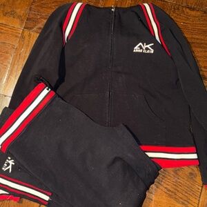 Anne Klein hooded jacket and pant suit